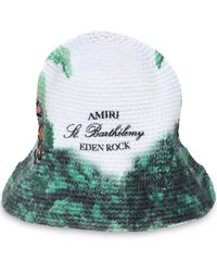 Amiri - Eden Rock Crochet Bucket Hat - Lyst