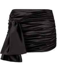 Dolce & Gabbana - Silk Mini Skirt - Lyst
