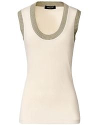 Fabiana Filippi - Ribbed Tank Top - Lyst