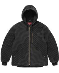 Supreme - Flag-Quilted Hooded Jacket - Lyst