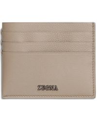 ZEGNA - Leren Pasjeshouder Met Logoplakkaat - Lyst