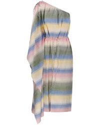 Ma Poésie - Enna Horizon One-Shoulder Striped Dress - Lyst