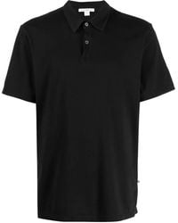 James Perse - Sueded-Jersey Polo Shirt - Lyst