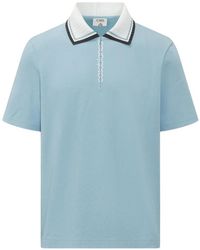 CASABLANCA - Polo Zippé En Piqué - Lyst
