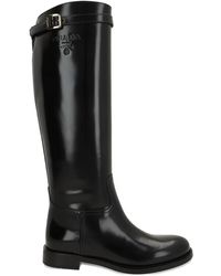 Prada - Bottines À Détail De Boucle - Lyst