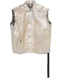 Rick Owens - Coated Gilet - Lyst