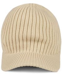 Y-3 - Ribbed-Knit Beanie Hat - Lyst