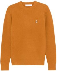 Etudes Studio - Gerippter Pullover Mit Rundem Ausschnitt - Lyst
