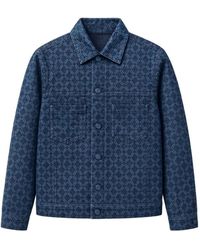 Givenchy - Monogram-Pattern Denim Jacket - Lyst