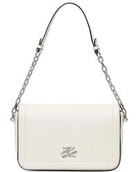 KARL LAGERFELD - K-Autograph Chain-Link Shoulder Bag - Lyst
