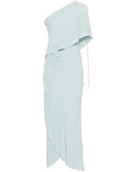 Semicouture - Robe Longue Drapée À Une Épaule - Lyst