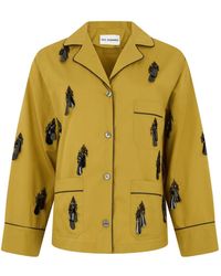 Des Phemmes - Embellished Piped Shirt - Lyst