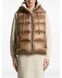 Peserico - Quilted Hooded Gilet - Lyst