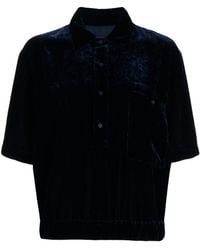 RTA - Velvet-effect Oversize Polo Shirt - Lyst