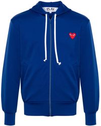 COMME DES GARÇONS PLAY - Heart-Appliqué Hoodie - Lyst