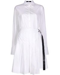 Karl Lagerfeld Geplooide Blousejurk - Wit