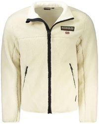 Napapijri - Logo-Patch Fleece Jacket - Lyst