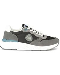 Blauer - Paneled Lace-Up Sneakers - Lyst