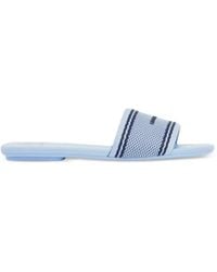 ARMANI EXCHANGE - Jacquard Flat Sandals - Lyst