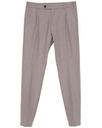 Eleventy - Pantaloni Con Pieghe Frontali - Lyst