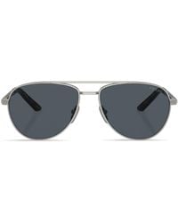 Prada - Lunettes De Soleil À Monture Pilote - Lyst