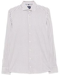 Olymp - Vertical-Stripe Long-Sleeve Shirt - Lyst