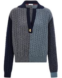 Ferragamo - Pull En Maille Torsadée À Détail Gancio - Lyst