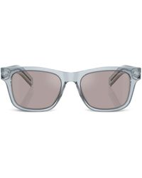 Prada - Eckige Sonnenbrille mit Logo-Gravur - Lyst