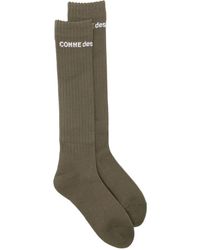 Comme des Garçons - Logo-Detail Ribbed Socks - Lyst