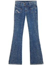 DIESEL - D-ebush Low-rise Flared Jeans - Lyst