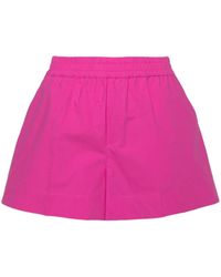 P.A.R.O.S.H. - Elasticated-waist Cotton Shorts - Lyst