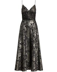 Ralph Lauren - Henri Floral V-Neck Midi Dress - Lyst