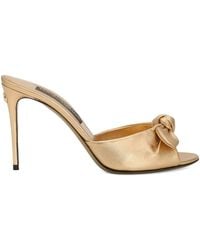 Dolce & Gabbana - Mordoré Nappa Leather Sandals - Lyst