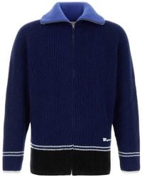 Marni - Zip Wool Blend Cardigan - Lyst