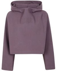 Jean Paul Gaultier - Bonded Cotton Cropped Bat Sleeves Hoodie With "Gaul - Lyst