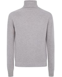 Cruna - Pull Côtelé À Col Roulé - Lyst