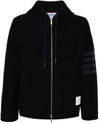 Thom Browne - 4 Bar-Stripe Hooded Jacket - Lyst