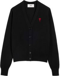 Ami Paris - Cardigan Ami de Coeur - Lyst