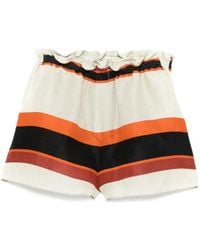 Raquel Diniz - Shorts In Linen And Silk Blend - Lyst