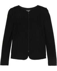 Emporio Armani - Cotton Blend Blazer Jacket - Lyst