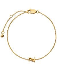 Monica Vinader - Initial Z Chain Bracelet - Lyst