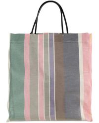 The Row - Barn Gestreepte Mini-Shopper - Lyst