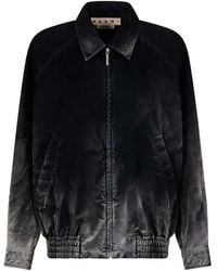 Marni - Washed Zip-Up Bomber Jacket - Lyst