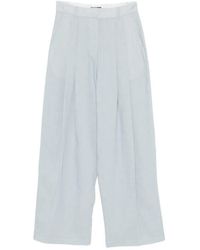 ELEH - Pleated Wide-Leg Trousers - Lyst