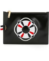 Thom Browne - Clutch mit Stickerei - Lyst