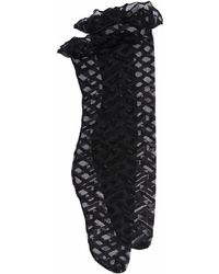Versace Socken mit "La Greca"-Print - Schwarz