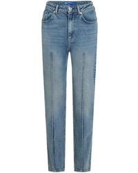 Karl Lagerfeld - High-Rise Tapered Jeans - Lyst