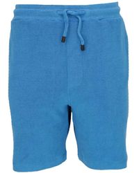 Isaia - Drawstring Terry-Cloth Shorts - Lyst