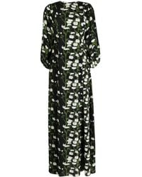 BERNADETTE - Roxette Floral-print Silk Dress - Lyst