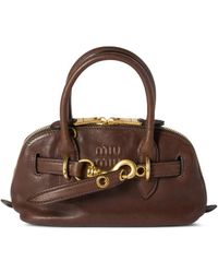 Miu Miu - Aventure Mini Nappa Leather Bag - Lyst